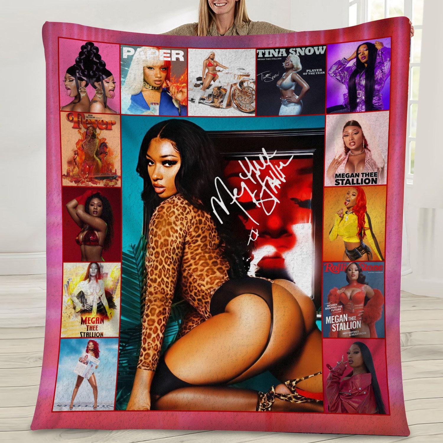 Music Megan Thee Stallion Music Fleece Sherpa Blanket Perfect And Unique Gifts For Family On Christmas