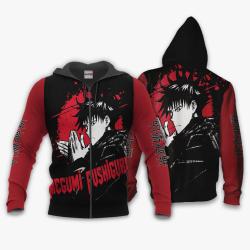 Anime Megumi Fushiguro Hoodie Custom Anime Monochrome Perfect And Unique Gifts For Otaku Anime Fans On Christmas