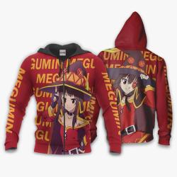 Anime Megumin Hoodie KonoSuba Custom Anime For Fans Perfect And Unique Gifts For Otaku Anime Fans On Christmas
