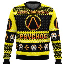 Merry Christmas Psychos Borderlands Ugly Christmas Sweater Perfect And Unique Gifts For Adults Kids On Christmas