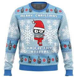 Merry Christmas Ya Filthy Animal Futurama Ugly Christmas Sweater Perfect And Unique Gifts For Adults Kids On Christmas