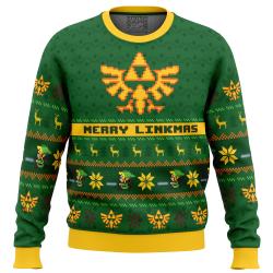 Merry Linkmas Legend of Zelda Ugly Christmas Sweater Perfect And Unique Gifts For Adults Kids On Christmas