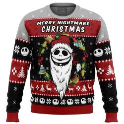 Merry Nightmare The Nightmare Before Christmas Ugly Christmas Sweater Perfect And Unique Gifts For Adults Kids On Christmas