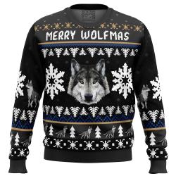 Merry Wolfmas Wolf Ugly Christmas Sweater Perfect And Unique Gifts For Adults Kids On Christmas