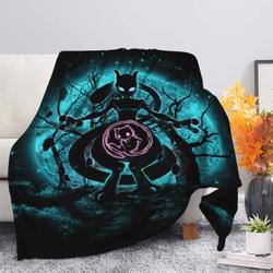 Anime Mewtwo Pokemon Moonlight Premium Fleece Sherpa Blanket Perfect Gifts For Family On Christmas