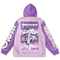 Anime Mewtwo Pokemon Streetwear Hoodie Perfect And Unique Gifts For Otaku Anime Fans On Christmas