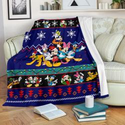 Anime Mice & Friends Christmas Fleece Sherpa Blanket Amazing Gift Idea Perfect Gifts For Family On Christmas