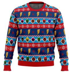 Mighty Helmets Power Rangers Ugly Christmas Sweater Perfect And Unique Gifts For Adults Kids On Christmas