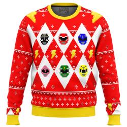 Mighty Morphin Power Rangers Ugly Christmas Sweater Perfect And Unique Gifts For Adults Kids On Christmas