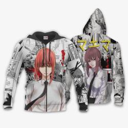 Anime Mikima Hoodie Custom Manga Style Chainsaw Man Perfect And Unique Gifts For Otaku Anime Fans On Christmas