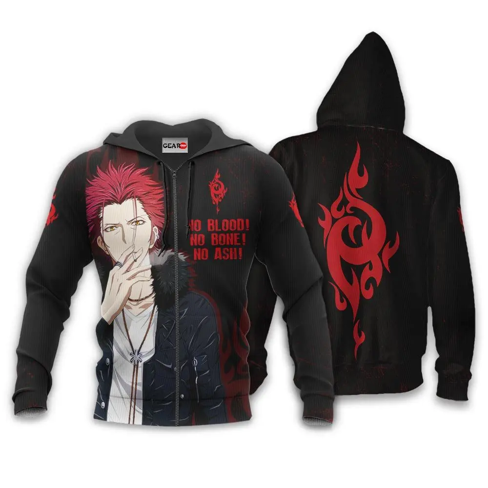 Anime Mikoto Suoh Hoodie Homra Red Clan Custom K Project Merch Perfect And Unique Gifts For Otaku Anime Fans On Christmas