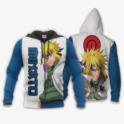 Anime Minato Namikaze Hoodie Shirt Anime Zip Jacket Perfect And Unique Gifts For Otaku Anime Fans On Christmas