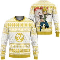 Minato Namikaze Ugly Christmas Sweater Custom For Anime Fans VA0822 Perfect And Unique Gifts For Adults Kids On Christmas