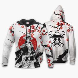 Anime Pirate King Luffy Hoodie Custom Anime Shirts Perfect And Unique Gifts For Otaku Anime Fans On Christmas