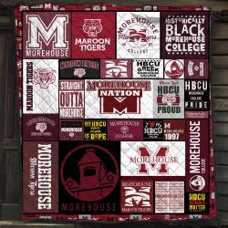 Morehouse College Black History Fan Lover Fleece Sherpa Blanket Perfect Gifts For Family On Christmas