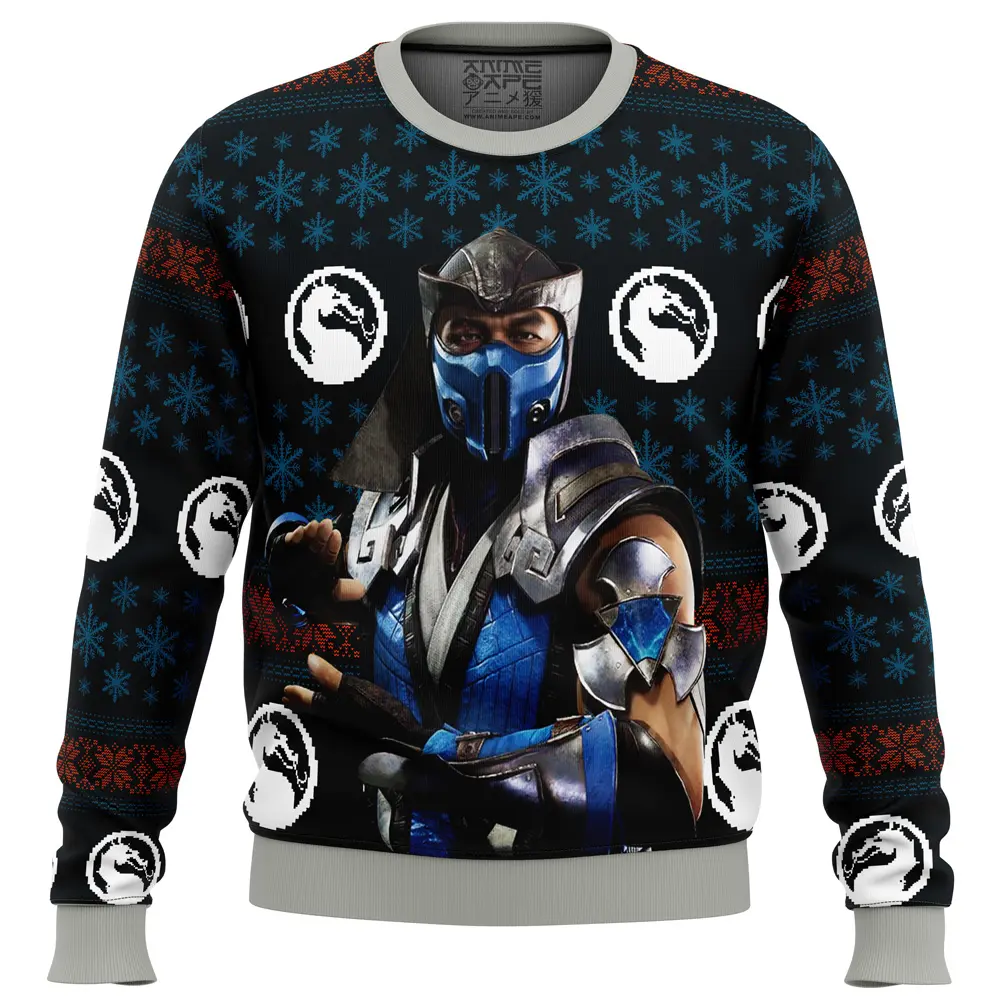 Mortal Kombat Sub Zero Ugly Christmas Sweater Perfect And Unique Gifts For Adults Kids On Christmas