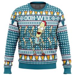 Mr. Poopybutthole Ohh Wee Rick n Morty Ugly Christmas Sweater Perfect And Unique Gifts For Adults Kids On Christmas
