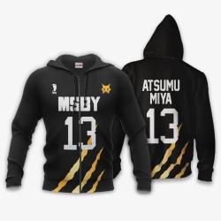 Anime MSBY Atsumu Miya Hoodie Uniform Costume Number 13 Haikyuu Anime Shirts Perfect And Unique Gifts For Otaku On Christmas