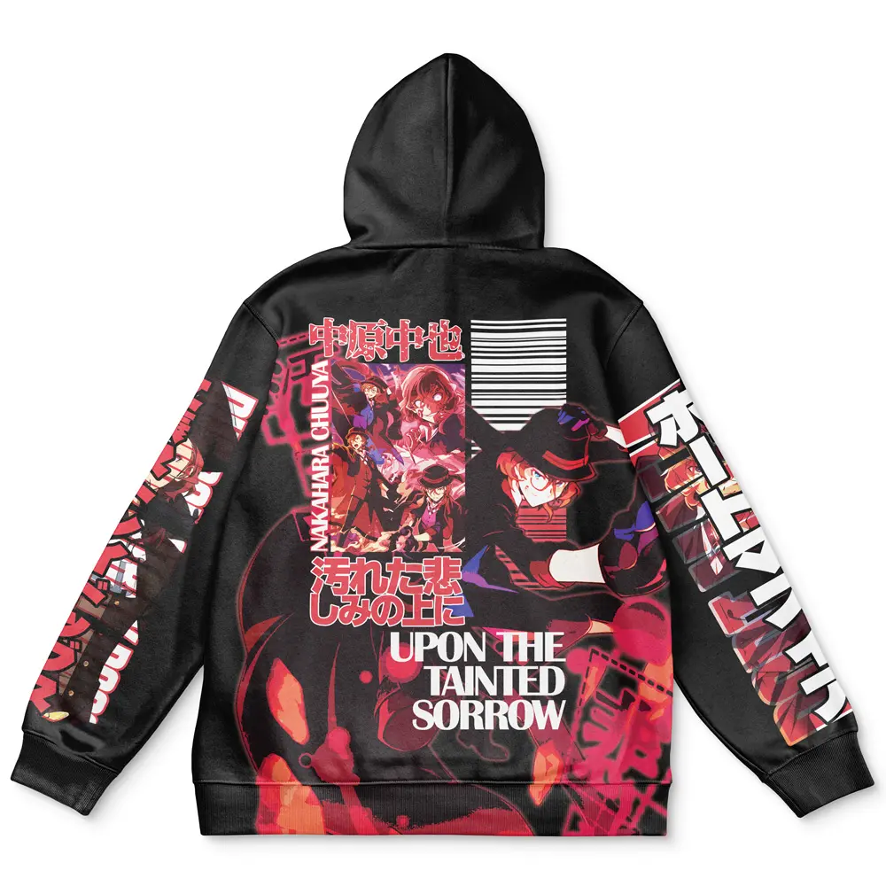 Anime Nakahara Chuuya Bungou Stray Dogs Streetwear Hoodie Perfect And Unique Gifts For Otaku Anime Fans On Christmas
