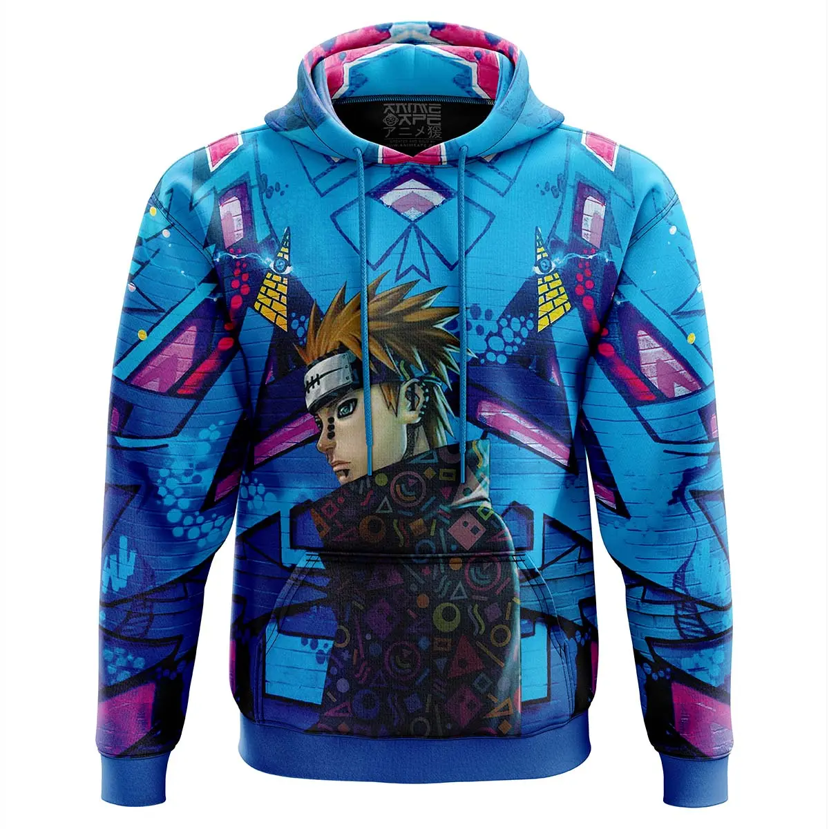 Anime Naruto Akatsuki Urban Grafitti Pain Hoodie Perfect And Unique Gifts For Otaku Anime Fans On Christmas