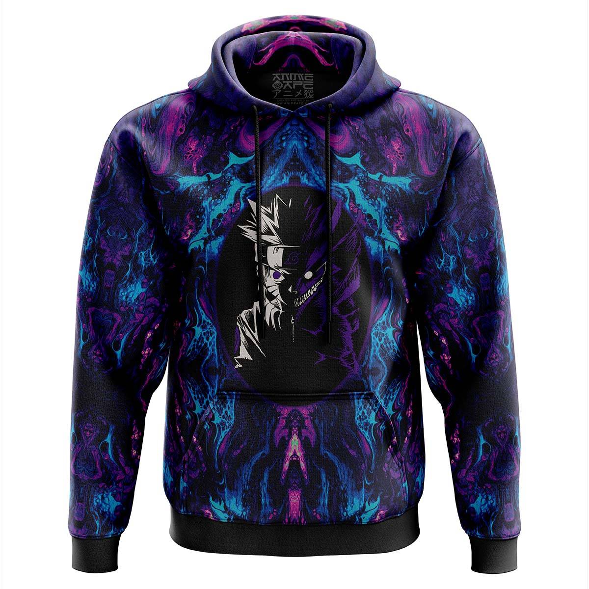 Anime Naruto Awakened Beast Hoodie Perfect And Unique Gifts For Otaku Anime Fans On Christmas