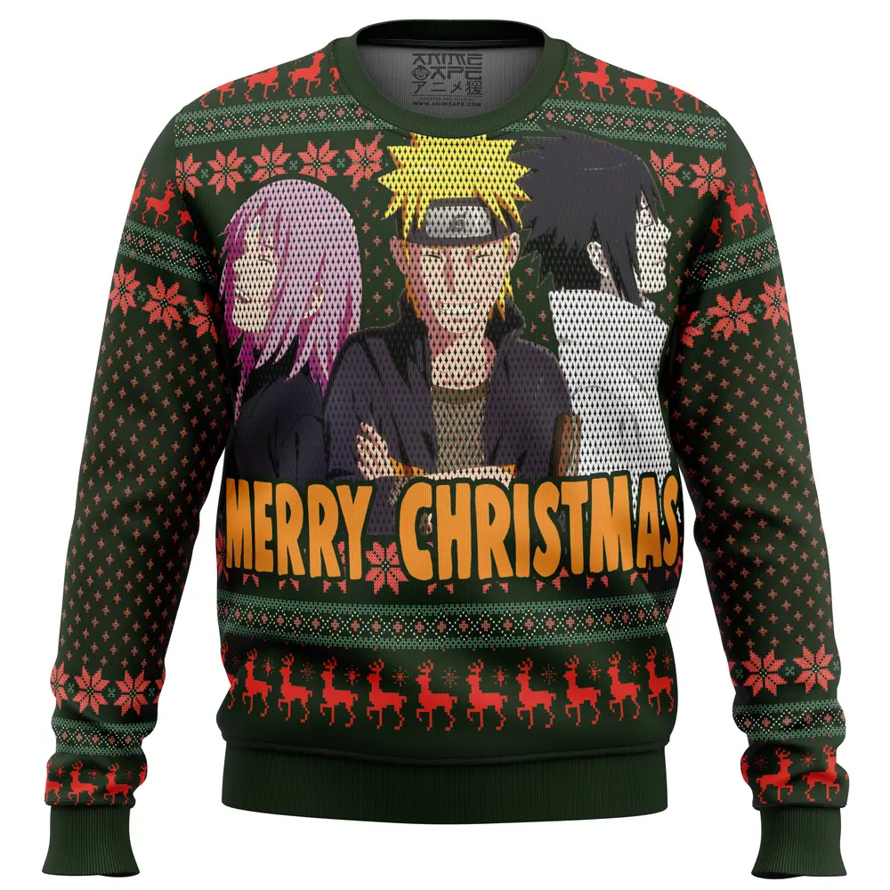 Naruto Squad 7 Ugly Christmas Sweater Perfect And Unique Gifts For Adults Kids On Christmas