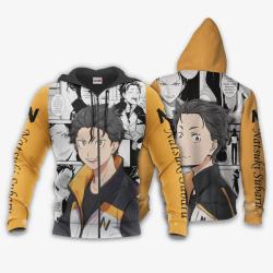 Anime Natsuki Subaru Hoodie Re:Zero kara Hajimeru Isekai Seikatsu Anime Shirt Perfect And Unique Gifts For Otaku On Christmas