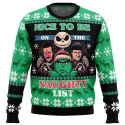 Naughty List Club Pop Culture Ugly Christmas Sweater Perfect And Unique Gifts For Adults Kids On Christmas
