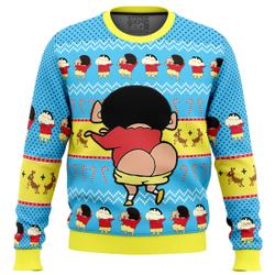 Naughty Shinnosuke Crayon Shin-chan Ugly Christmas Sweater Perfect And Unique Gifts For Adults Kids On Christmas