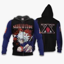 Anime Neferpitou Hoodie Custom Anime Hunter x Hunter Perfect And Unique Gifts For Otaku Anime Fans On Christmas