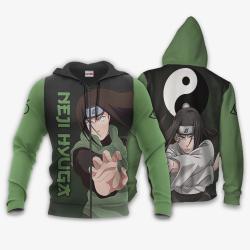 Anime Neji Hyuga Hoodie Shirt Anime Zip Jacket Perfect And Unique Gifts For Otaku Anime Fans On Christmas