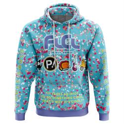 Anime Neon FLCL Hoodie Sweater Perfect And Unique Gifts For Otaku Anime Fans On Christmas
