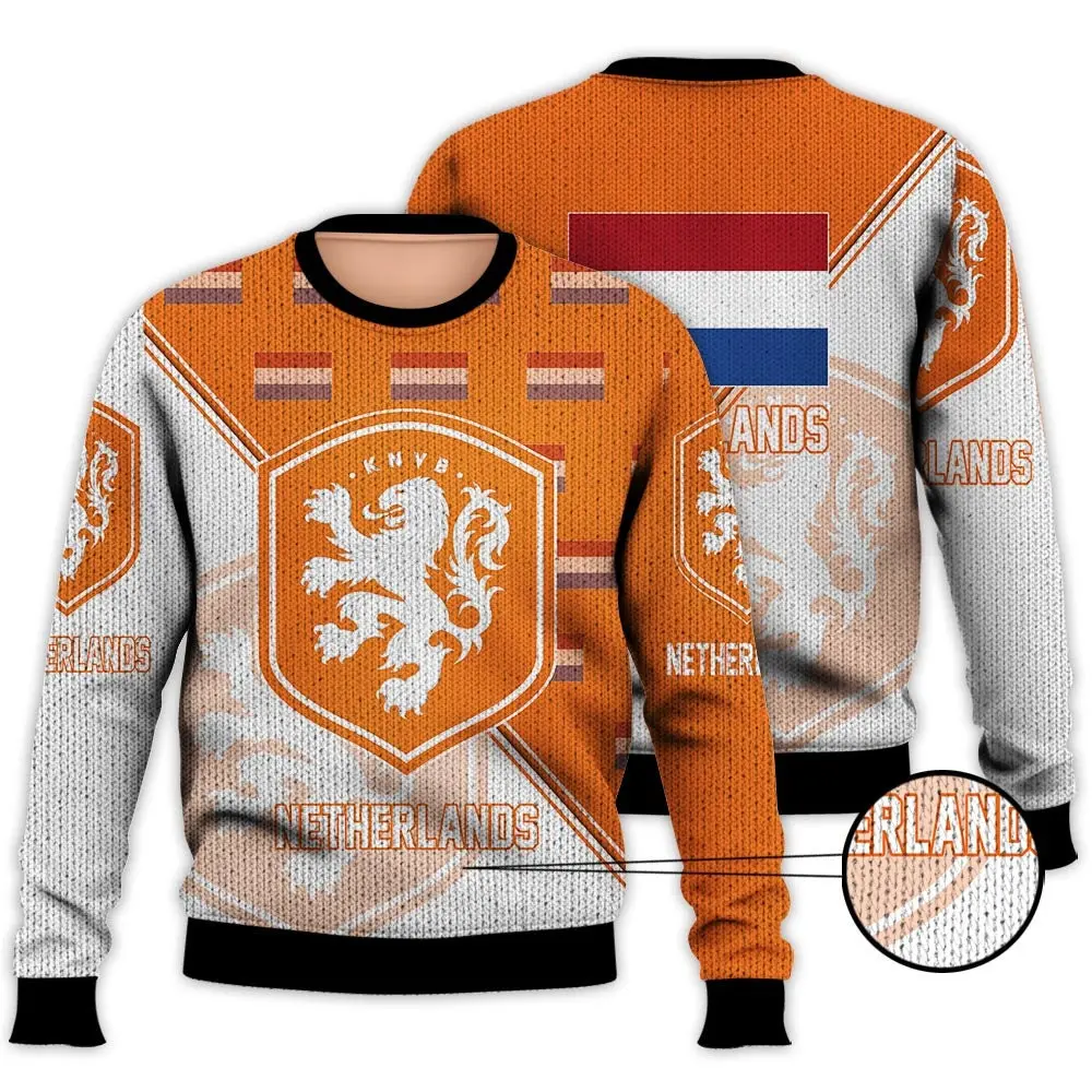 Netherlands National Soccer Team Qatar World Cup 2022 Champions Socce Ugly Sweaters Perfect And Unique Gifts On Christmas