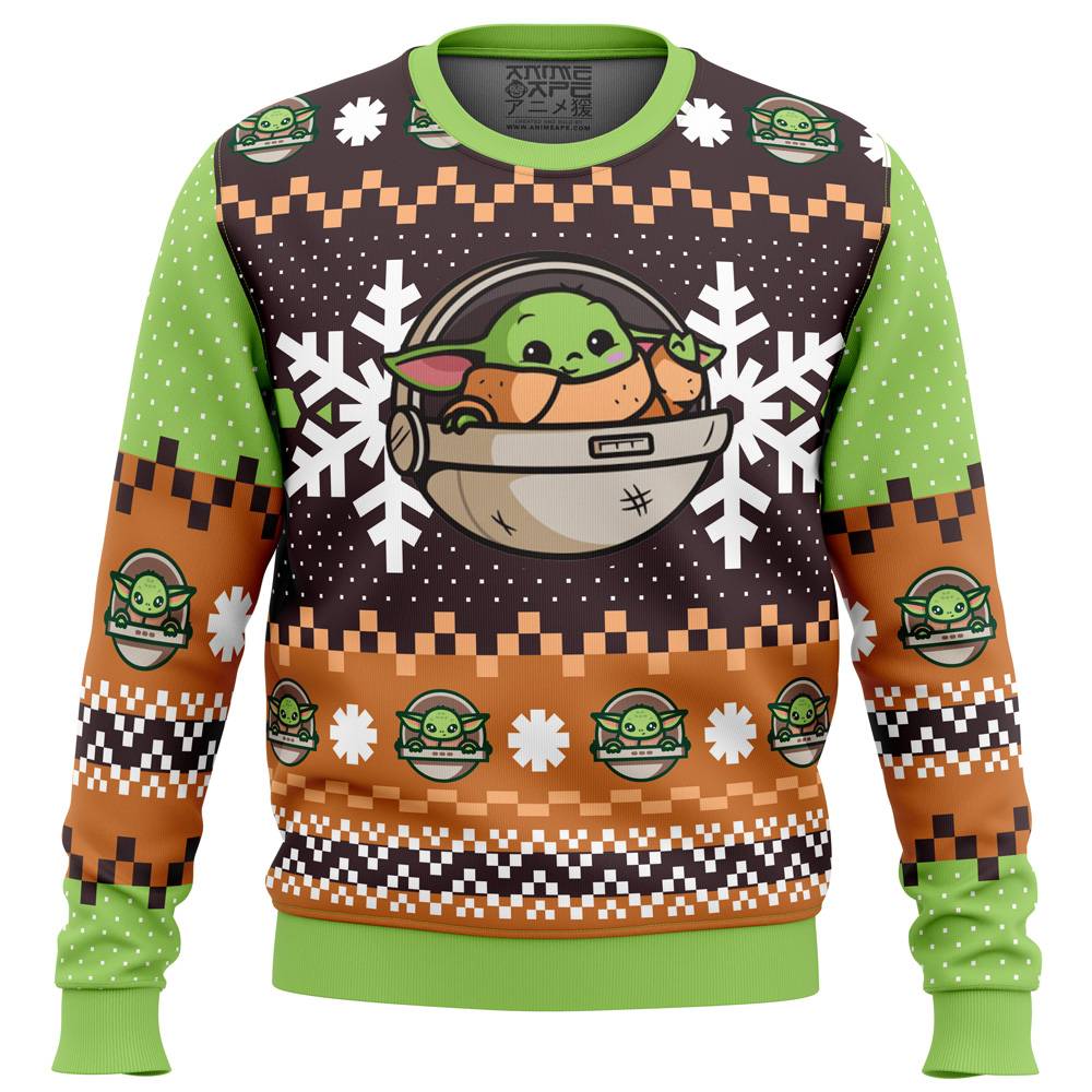 New Baby Yoda Star Wars Ugly Christmas Sweater Perfect And Unique Gifts For Adults Kids On Christmas
