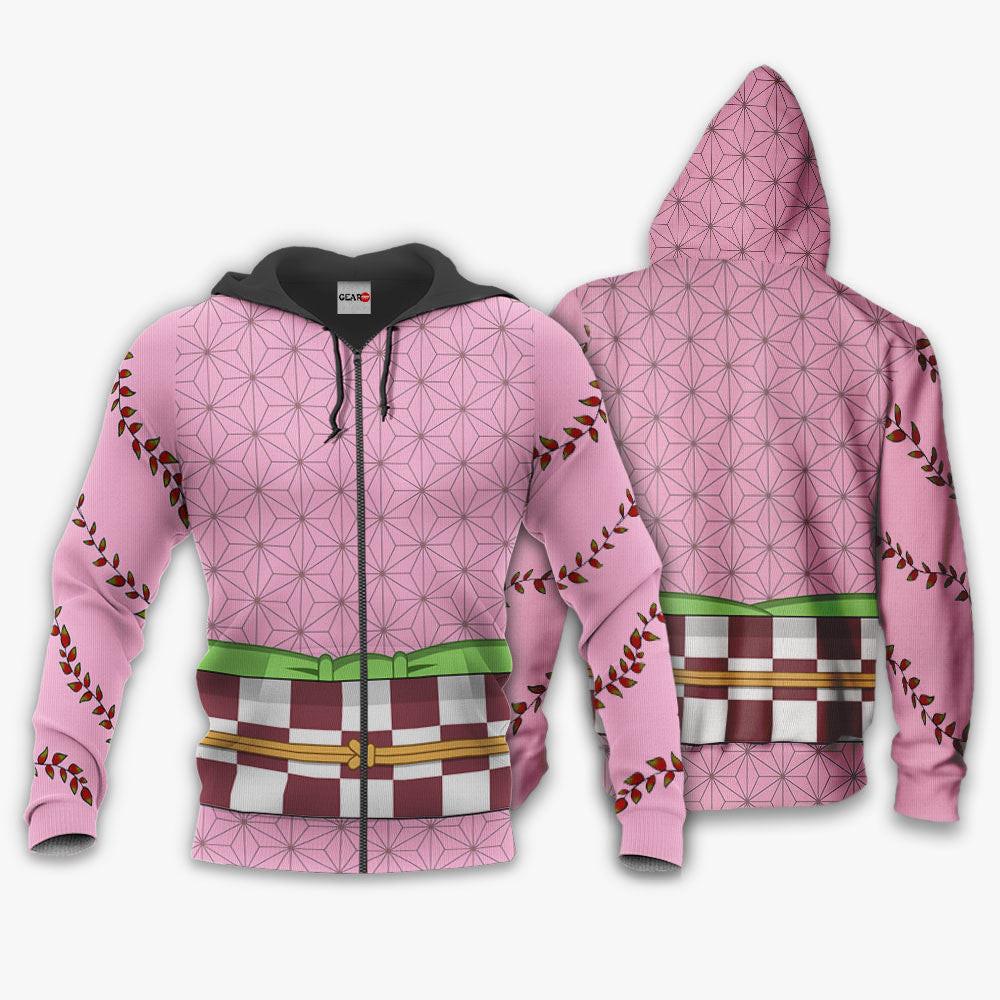 Anime Nezuko Demon Form Hoodie Custom Anime Perfect And Unique Gifts For Otaku Anime Fans On Christmas