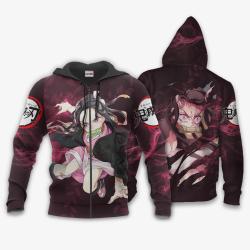 Anime Nezuko Hoodie Custom Fighting Anime Shirts Perfect And Unique Gifts For Otaku Anime Fans On Christmas