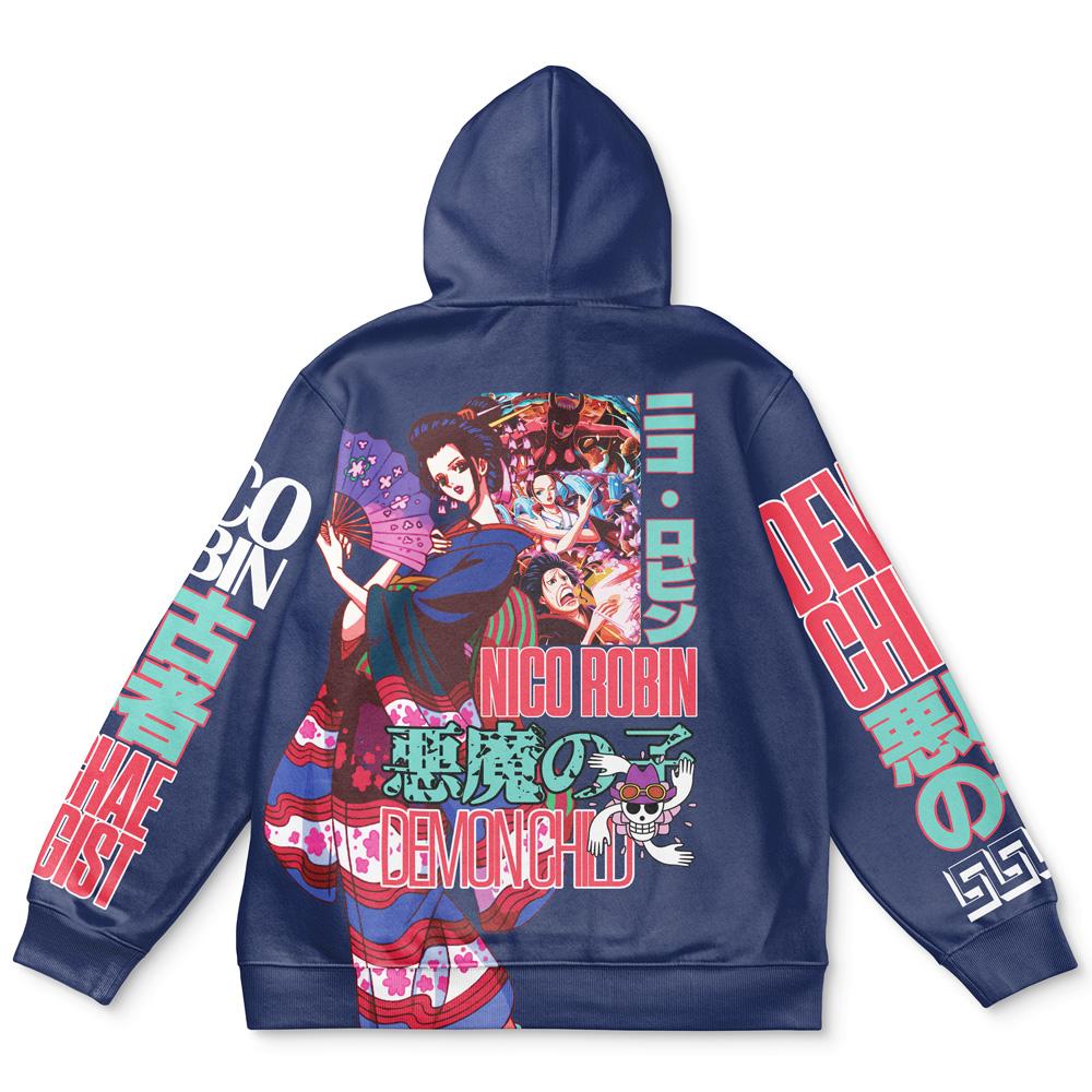 Anime Nico Robin V2 One Piece Streetwear Hoodie Perfect And Unique Gifts For Otaku Anime Fans On Christmas