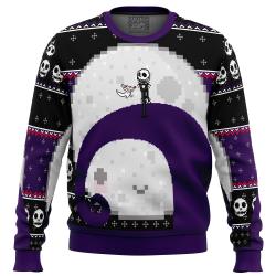 Nightmare Before Christmas Jack Moon Ugly Christmas Sweater Perfect And Unique Gifts For Adults Kids On Christmas