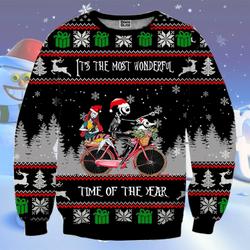 Nightmare It's The Most Wonderful Time Of Year Knitted Christmas Xmas Sweatshirt Perfect And Unique Gifts On Christmas