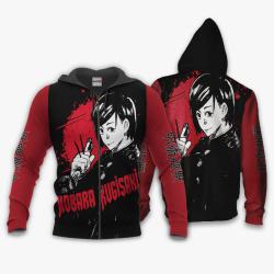 Anime Nobara Kugisaki Hoodie Custom Anime Monochrome Perfect And Unique Gifts For Otaku Anime Fans On Christmas