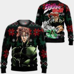 Noriaki Kakyoin Ugly Christmas Sweater Custom Anime JJBA Xmas Gifts Perfect And Unique Gifts For Adults Kids On Christmas