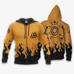 Anime Kurama Seal Hoodie Shirt Symbol Anime Zip Jacket Perfect And Unique Gifts For Otaku Anime Fans On Christmas