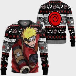 Uzumaki Sage Ugly Christmas Sweater Custom Anime Perfect And Unique Gifts For Adults Kids On Christmas