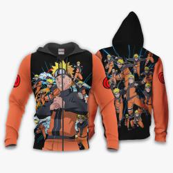 Anime Uzumaki Shadow Clone Jutsu Hoodie Custom Anime Perfect And Unique Gifts For Otaku Anime Fans On Christmas