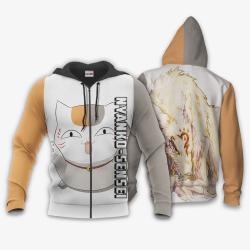 Anime Nyanko Sensei Madara Hoodie Shirt Natsume Yuujinchou Anime Zip Jacket Perfect And Unique Gifts For Otaku On Christmas