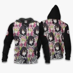 Anime Obanai and Mitsuri Hoodie Custom Anime Valentine's gifts Perfect And Unique Gifts For Otaku Anime Fans On Christmas