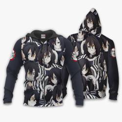 Anime Obanai Iguro Hoodie Custom Anime Perfect And Unique Gifts For Otaku Anime Fans On Christmas