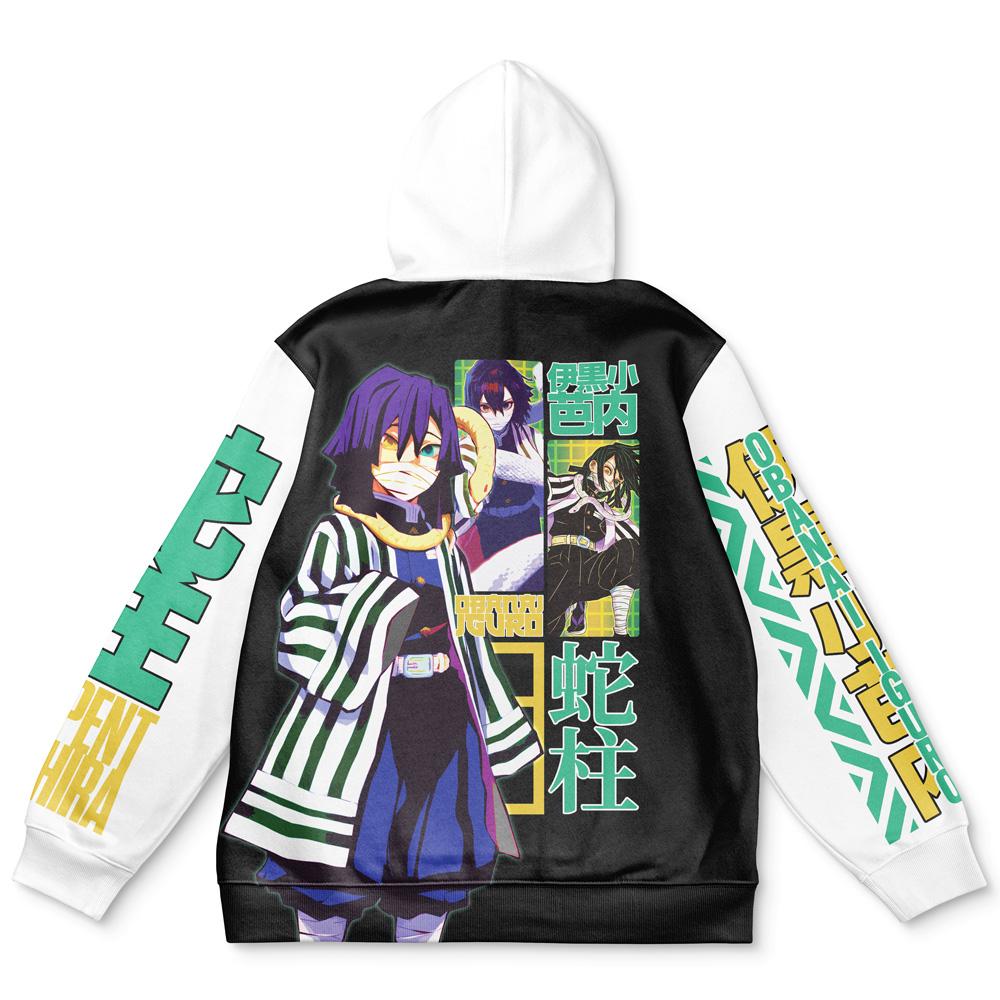 Anime Obanai Iguro V2 Demon Slayer Streetwear Hoodie Perfect And Unique Gifts For Otaku Anime Fans On Christmas
