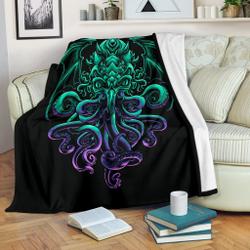 Animal Octopus Premium Fleece Sherpa Blanket Perfect And Unique Gifts For Family On Christmas Holiday