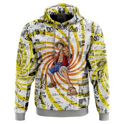 Anime One Piece Blazing Force Luffy Hoodie Perfect And Unique Gifts For Otaku Anime Fans On Christmas